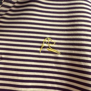 RHOBACK MEN’S POLO PURPLE STRIPE